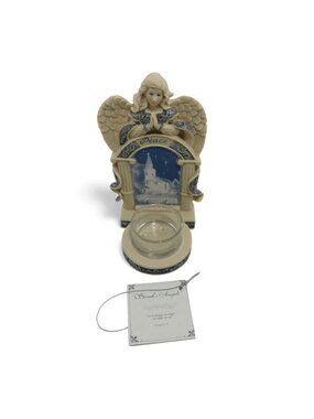 Sarah's Angels Peace Angel Candle Holder Serene Decor Boxed 5.7" Boxed